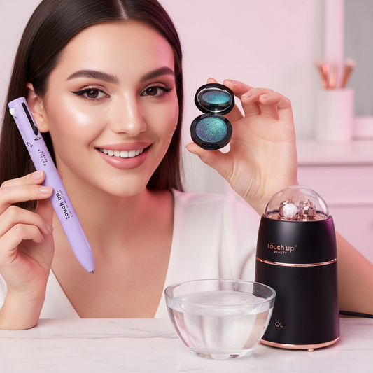 Kit Maquillage Pro BIOPHONEX | Stylo 4 en 1 + Nettoyage Pinceaux + Fard Caméléon